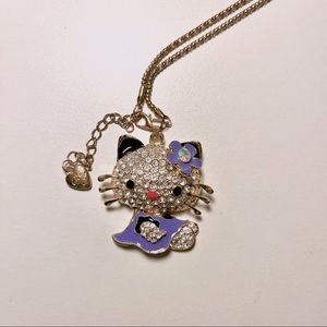 Purple Hello Kitty Betsey Johnson necklace